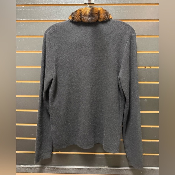 Ralph Lauren Merino Angora Faux Fur Cardigan M - Picture 3 of 3